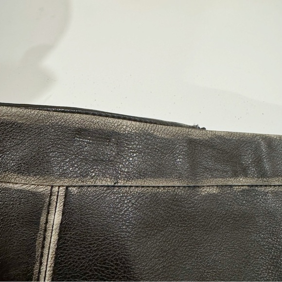 Zara Asymmetric Studded Faux Leather Mini Skirt Size M - Picture 10 of 11